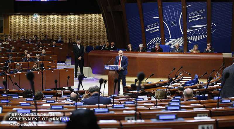 Apr. 11, 2019 Armenia's Prime Minister recalled European resolutions prior to April 2016 war.