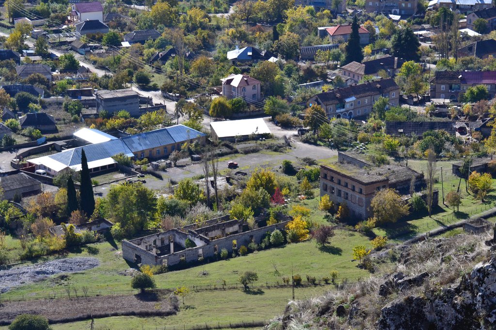 View of the Armenian-Azerbaijani village of Tsopi in Georgia. Photo by Vadim Romashov via Meydan.TV