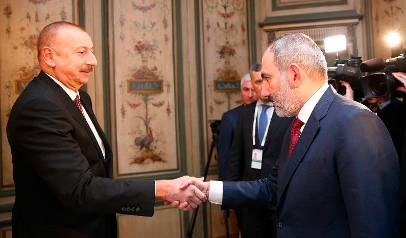 Feb. 16, 2020 During rare public appearance the two argue over Artsakh's history.