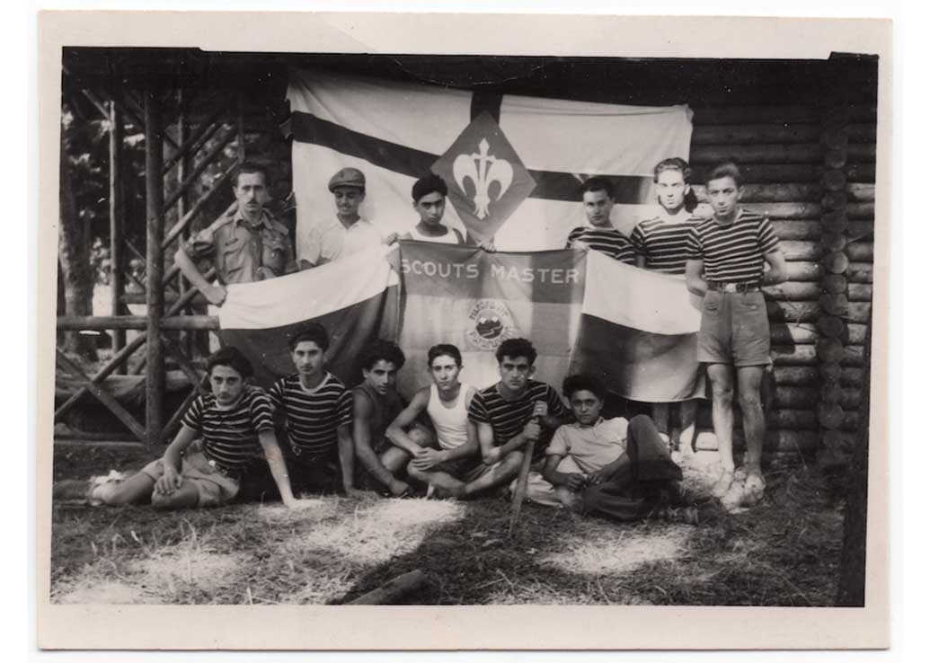 Armenian Scouts, Funkerkaserne, Germany, 1945-49? (From Charles Felikian’s collection)